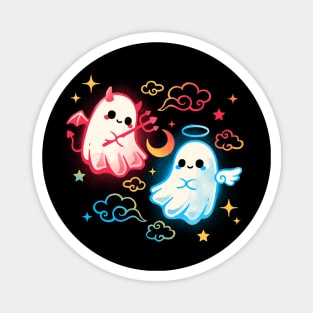 Angel devil ghosts Magnet